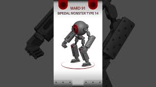 MARD [91] Bipedal Monster Robot Type 14 animation #robot #design #shorts