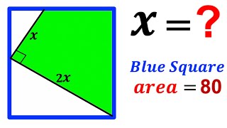 Can you find the X value? | (Square) | #math #maths | #geometry