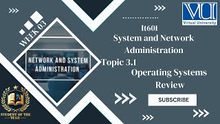 IT601 Short lecture| IT601 week 03 Topic 3.1|Operating Systems | IT601 Midterm lectures