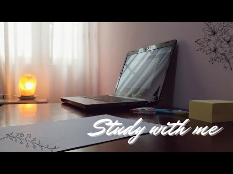 STUDY WITH ME❤️ (with music🎵): 1 HOUR POMODORO SESSION