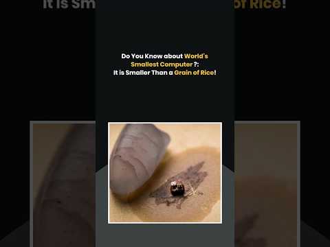 world's smallest computer 😯 smaller than grain of rice 🤏 #smallest #computer #viral #shorts