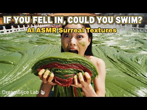 ASMR | If You FELL IN, Could You SWIM 🏊‍♀️ AI ASMR Liquid Textures✨ | #aiasmr #asmr #funny