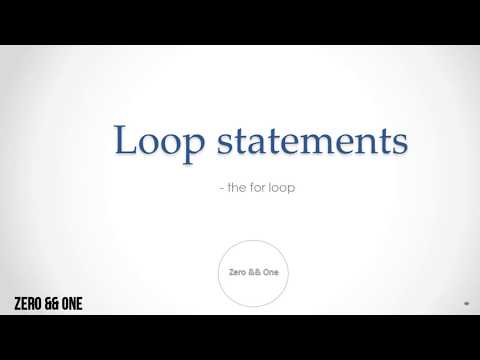 for loop, C programming for Beginners (zero to one)