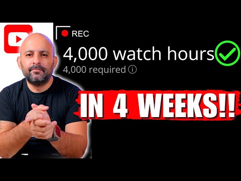 How I Hit 4,000 Watch Hours on YouTube in Just 4 Weeks!