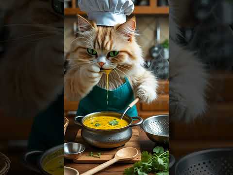 Cat Cooking | Cute Cat Cooking shorts || #shorts #shortsfeed #catlover #aishorts #aicatstories #ai