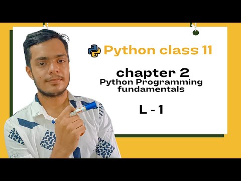 Python class 11 CBSE | Chapter 2 python programming fundamentals | L-1| developersonline