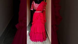 Readymade Designer Ruffle saree DM TO SHOP #rufflesaree #boutique #onlineshopping #readytowear