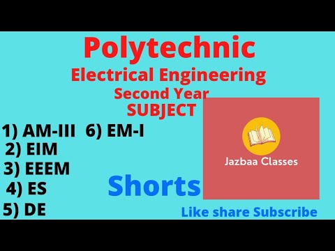 Electrical Engineering||SUBJECT||Second Year||POLYTECHNIC #shorts #polytechnic #diploma #bteup