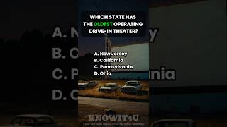 📽️🌙🏛️ Geography Quiz: Which U.S. State Has the Oldest Operating Drive-In Theater? #geography #quiz