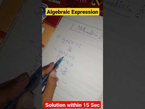 #maths Only for Genius Mathematician | Algebraic Expression sum | #basic