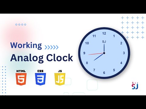 Working Analog Clock using HTML CSS and JS