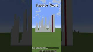Bubble Sort #minecraft #algorithm #sorting