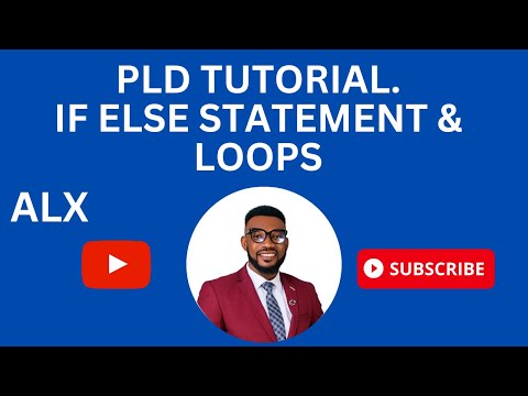 PLD C tutorial if else statements and loops