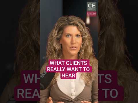 What do Clients Really Want to Hear?