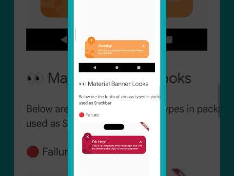 Stylish Snackbars with Awesome Snackbar Content in Flutter #shorts