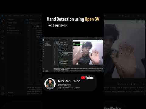 Build a finger counter with Python + OpenCV Perfect for beginners! #shorts!#coding #python