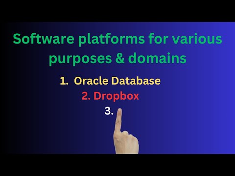 Latest Software platforms for various purposes (NEW)