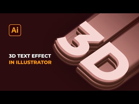 3D Typography Magic in Adobe Illustrator: Step-by-Step Guide to Stunning Text Effects!