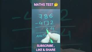 Math test 🤔 #maths #brainteaser #mathstest #mathspuzzle #mathschallenge #shorts #shortfeed #ytshorts