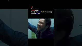 JavaScript error handling funny meme#coding #shorts #memecoding #funnymemes #programmer #codinglife
