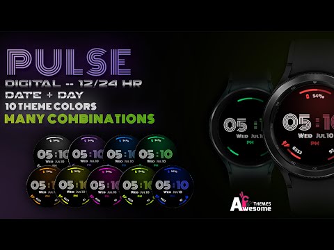 PULSE  -  Digital Wear OS Watch Face