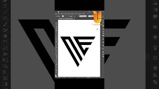 Simple NE monogram logo design | Adobe illustrator grid tutorial #shorts  #logo  #viral