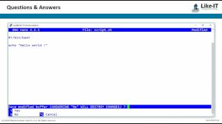 bash hello world script