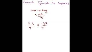 Convert Angles from Radians to Degrees Easily #TrigBasics #MathHelp