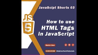 How to use HTML Tags in JavaScript - JavaScript #shorts 03 🚀