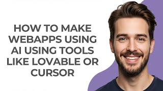 How to Make Webapps Using Ai Using Tools Like Lovable Or Cursor - GUIDE!