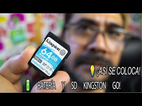 Canon R50 | How to insert the battery and SD card into the Kingston Canvas Go! Plus step by step