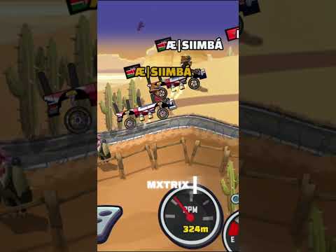 NEW RECORD WITH BUS IN SUNBURNT #hillclimbingracing2 #fingersoft