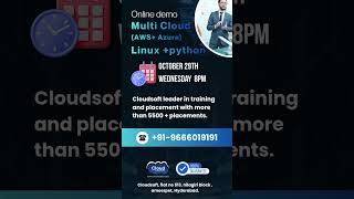 Multi Cloud Devops with Linux demo for more details call 9666019191