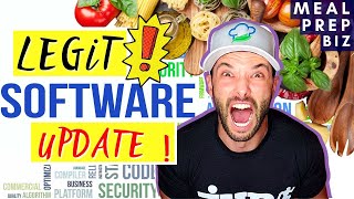 How to start a meal prep biz 101: Meal Prep SOFTWARE UPDATE! Future content, consulting and more