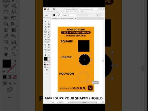 How to turn Text into Shape? #turntextintoshape #texttoshape #ytshort #texteffect #shapeeffect #fypシ