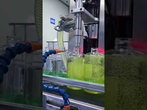 Automatic one head body wash filling machine