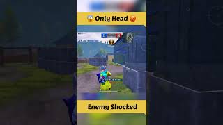 Only Head Accuracy 🔥 | Enemy Shocked 😳 #shorts #bgmi #viral #shortvideo