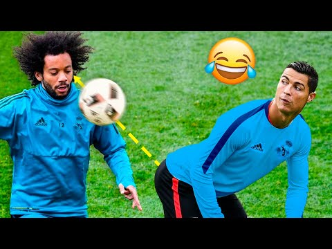 Funny Moments in Training! Cristiano Ronaldo, Neymar, Messi...