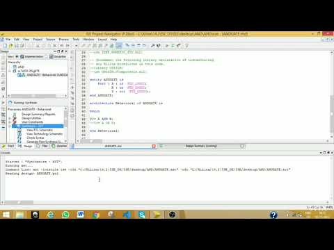 VHDL CODE FOR AND GATE BY BEHAVIOURAL MODELLING USING #XILINX. #programming #shorts #vlsi#vhdl#code