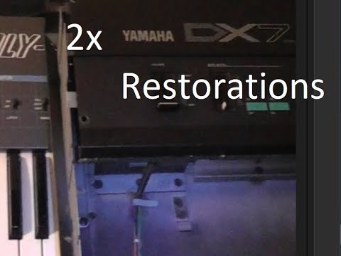 Double Yamaha DX7 Restorations (hopefully) Part 1 (side plastic cheeks)