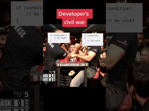Developer's Civil War ⚔️ #developer #coding
