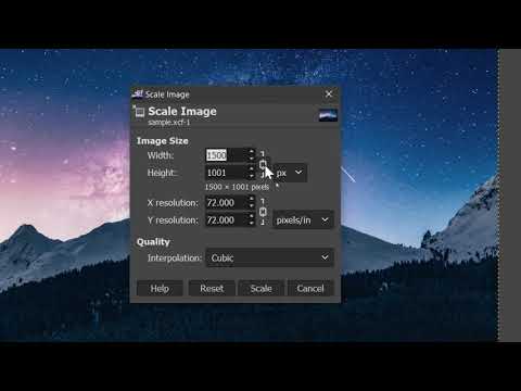 How to change size of image in GIMP 1 minute tutorial