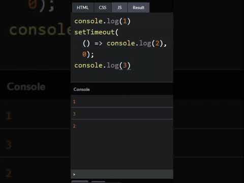 JS: setTimeout(0)!