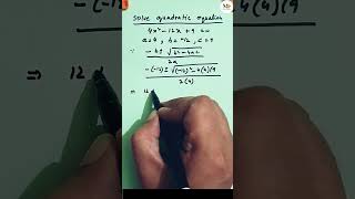 Solve quadratic equation. #sindhboard #sindheducation #maths #education #mathsolutions