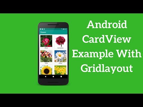 Android CardView Example With Gridlayout (Demo)