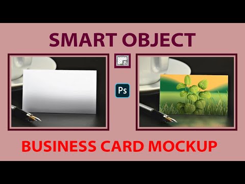 How to Create Smart Object in Adobe Photoshop-Business Card Mockup Create | After Design