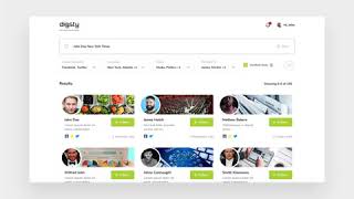 Social Media Search Engine - Web App Interactions.