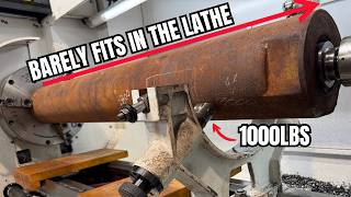 Maxing Out The Lathe To Machine a 1000lb Drill Sub