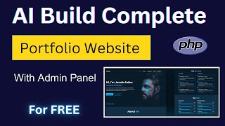 Build a Fully Functional PHP Portfolio Website Using OpenCode CLI (With Database)