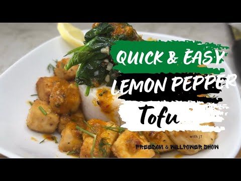 Lemon Pepper Crusted Tofu